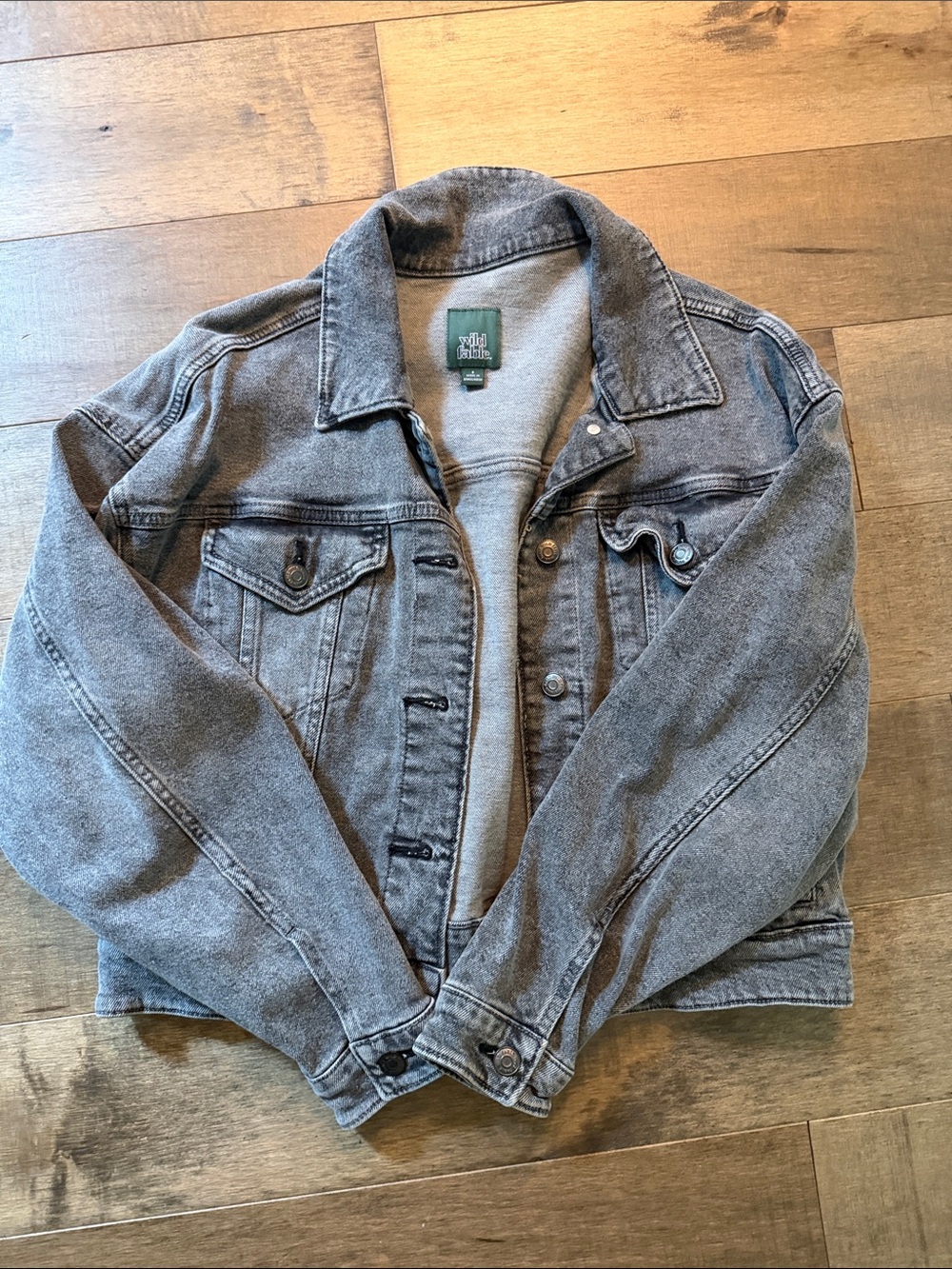 🎉wild fable Washed Gray Denim Jacket